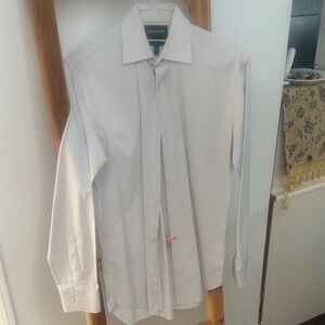 Bonobos Men's White Patterned Dress Shirt